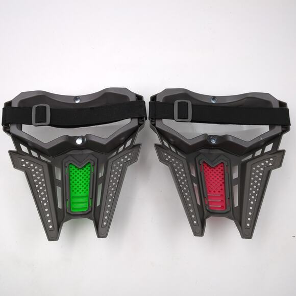 Dart Zone Blasters Force Tactical Gear Team Competition Visor Mask Lot Green Red - Picture 2 of 2